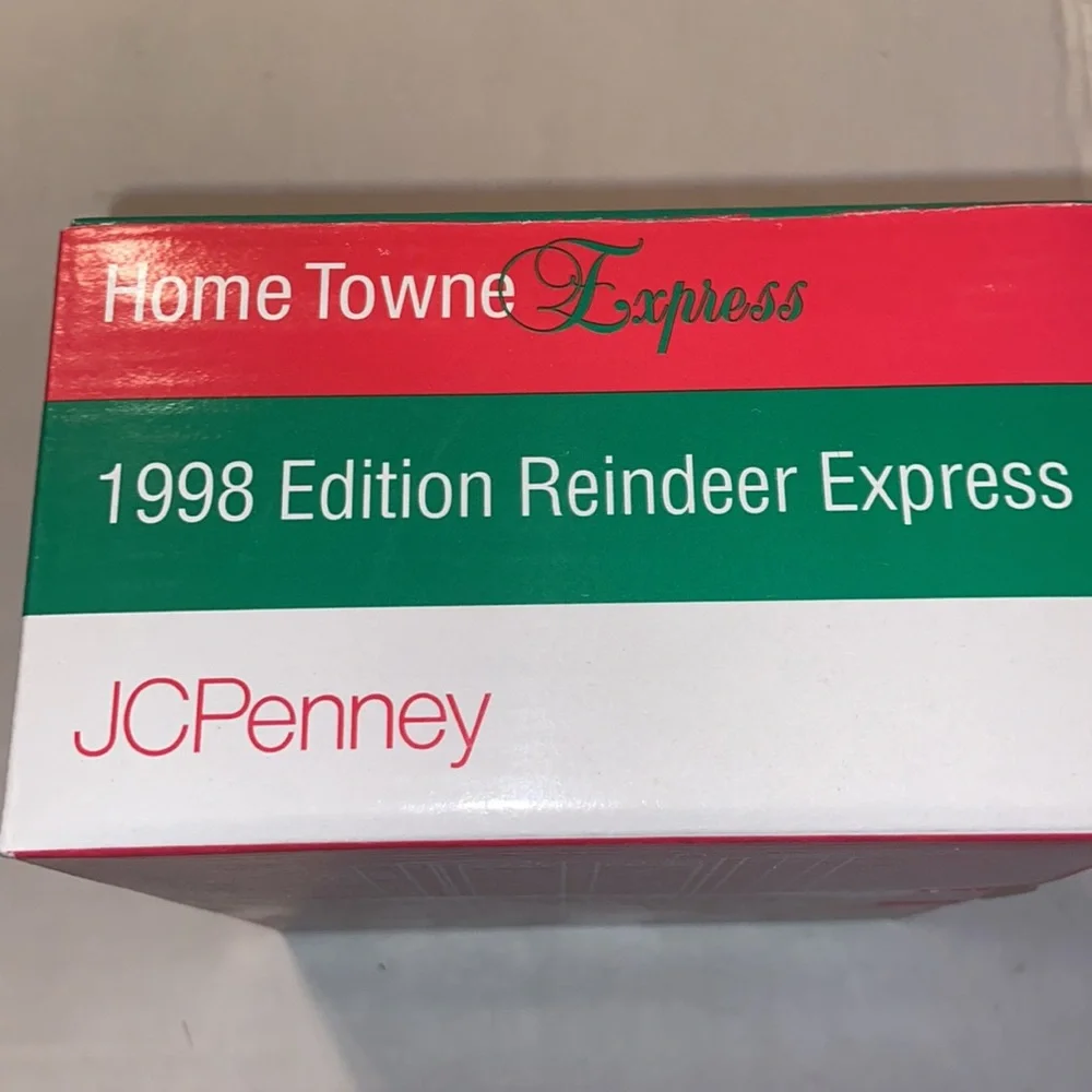 New in box vintage Home Towne Express 1998 Edition Reindeer Express by JC Penny